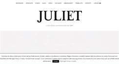 Desktop Screenshot of julietartmagazine.com
